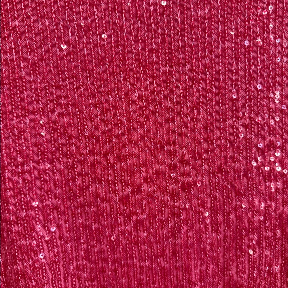 FREE PEOPLE Gold Rush Long Sleeve / Hot Pink Combo Party Club Cocktail Blacktie - Picture 9 of 13